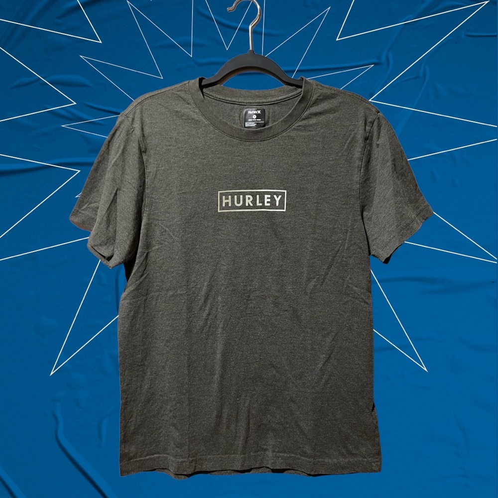 Hurley Mens M Olive-Grey Short-Sleeve T-Shirt